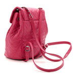 Calfskin Quilted Small Urban Spirit Backpack Dark Pink