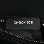 Metallic Patent Micro-Cannage Small Diorama Flap Bag Silver