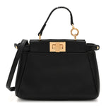 Nappa Micro Peekaboo Iconic Satchel Black