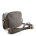 Sakai Be Green Calfskin Diagonal Stitched Small Blondie Shoulder Bag Craclet Brown