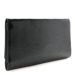 Textured Patent Monogram Large Belle De Jour Clutch Black