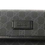 GG Supreme Monogram Web Slim Belt Bag Black Grey