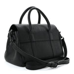 Natural Grain Small Bayswater Satchel Black