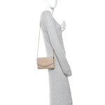 Grain De Poudre Monogram Uptown Chain Wallet Dark Beige