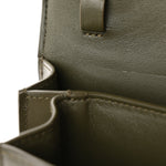Box Calfskin Teen Classic Box Flap Bag Dark Olive
