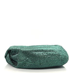 Crystal Embellished Satin Mini Hotfix Jodie Emerald