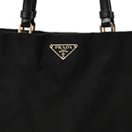 Tessuto Nylon Saffiano Tote Black