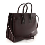 Calfskin Snakeskin Small Sac De Jour Burgundy