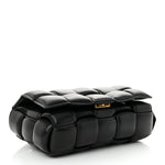 Nappa Maxi Intreccio Padded Cassette Crossbody Bag Black