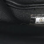 Shiny Lambskin Quilted Small Chain Is More Drawstring Bag Black