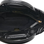 Lambskin Quilted Mini Bow Bag Black