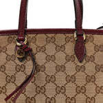 Monogram Small Bree Tote Red