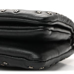 Calfskin Star Motif Macrocannage Mini Caro Bag Black