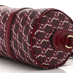 GG Shadow Monogram Ophidia Top Handle Bowler Bag  Rosso Ancora Red