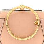 Calfskin Suede Small Nile Bracelet Bag Biscotti Beige