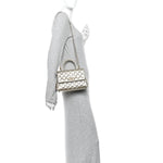 Metallic Aged Calfskin Quilted Mini Coco Handle Flap Gold