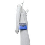 Galuchat Calfskin Serpenti Forever Crossbody Bag Blue