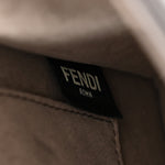 Vitello Century F is Fendi Bi-Color FF 1974 Embossed Kan I Shoulder Bag Fragola Maya Black