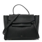 Grained Calfskin Mini Belt Bag Black