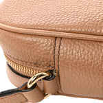 Pebbled Calfskin Small Soho Disco Bag Camelia