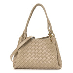 Nappa Intrecciato Medium Parachute Shoulder Bag Tufo