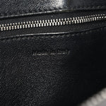 Grained Calfskin Edge Shoulder Bag Black