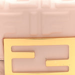 Nappa Matisse FF Embossed Nano Maxi Buckle Baguette Charm Rosa Quarzo