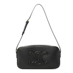 Smooth Calfskin Cuir Triomphe Camera Shoulder Bag Black