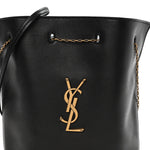 Lambskin Pochon Shoulder Bag Black
