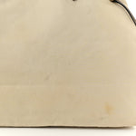 Tessuto Nylon Saffiano Shopping Tote White