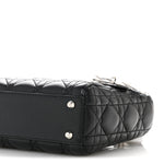 Lambskin Cannage Mini Lady Dior Black