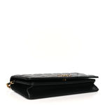 Lambskin Quilted CC Clutch On Chain Black