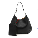 Soft Grained Calfskin Maxi B Hobo Black