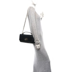 Lambskin Small GG Milano Top Handle Shoulder Bag Black