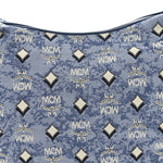 Vintage Jacquard Monogram Hobo Blue