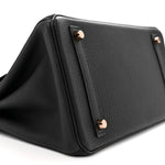 Togo Matte Alligator Birkin Touch 30 Black