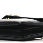 Vitello Palmellato Lux Crystal Medium Rajah Shoulder Bag Black