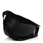 Grained Calfskin Large Slouchy Banana Bag Black