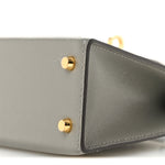 Madame Calfskin Mini Kelly Sellier 20 Gris Meyer