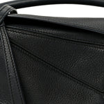 Calfskin Mini Puzzle Bag Black