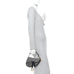 Oblique Mini Saddle Bag Blue
