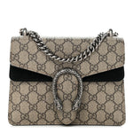 GG Supreme Monogram Mini Dionysus Shoulder Bag Black