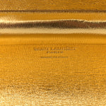 Ribbed Plexiglass Lambskin Fringe Monogram Opium Box Bag Gold