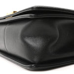 Caviar Quilted Medium Boy Flap Black