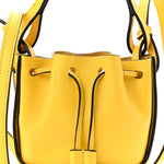 Calfskin Mini Balloon Bucket Bag Yellow
