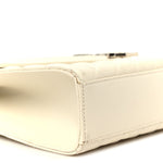 Grain De Poudre Textured Mixed Matelasse Large Triquilt Monogram Satchel Porcellana
