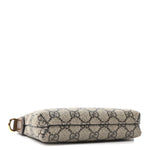 GG Supreme Monogram Azalea Calfskin Small Retro Interlocking G Wristlet Messenger Bag Beige Ebony Brown Sugar