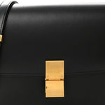 Box Calfskin Medium Classic Box Flap Bag Black