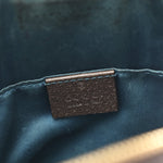 GG Supreme Monogram Textured Dollar Calfskin Web Small Ophidia Dome Shoulder Bag Beige Ebony New Acero