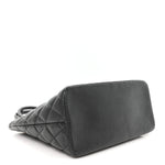 Caviar Quilted Medallion Tote Black